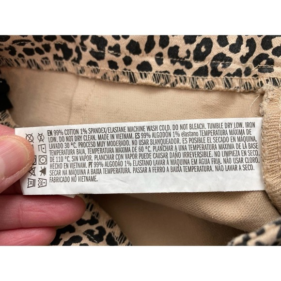 NWOT Forever 21 Size S Tan Black Animal Print Button Up A-Line Skirt - Picture 6 of 6